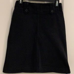 H&M Black Corduroy Skirt